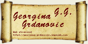 Georgina Grdanović vizit kartica
